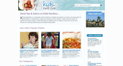 Desktop Screenshot of kidsandnutrition.co.uk